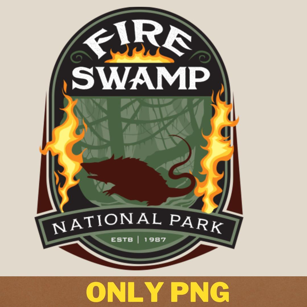 Action Adventure Fire Swamp National Park PNG, Adventure Movies PNG, 80s Movies Digital Png Files.jpg