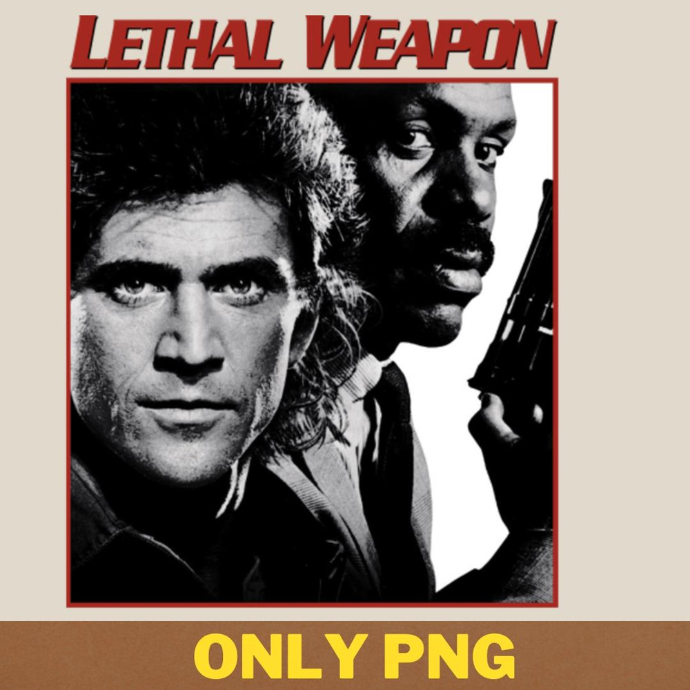 Action Adventure Lethal Weapon 90S PNG, Adventure Movies PNG, 80s Movies Digital Png Files.jpg