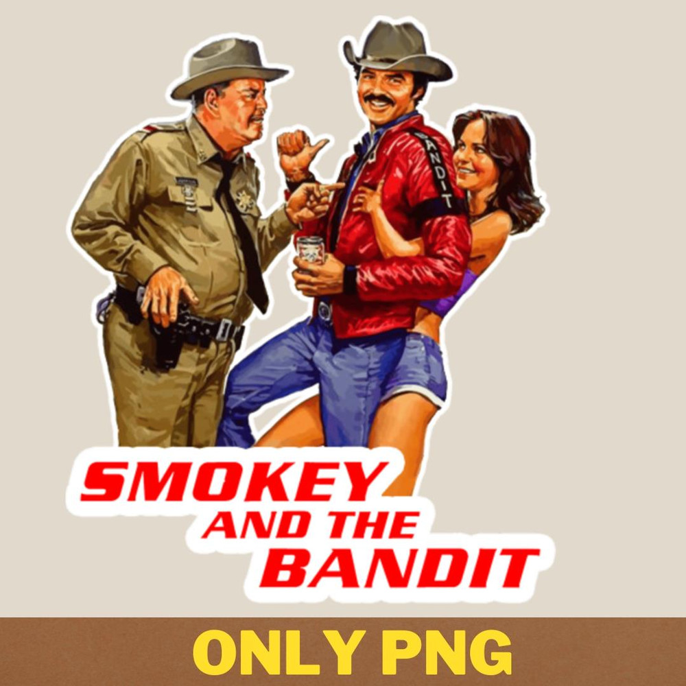 Action Adventure Smokey Bandit PNG, Adventure Movies PNG, 80s Movies Digital Png Files.jpg