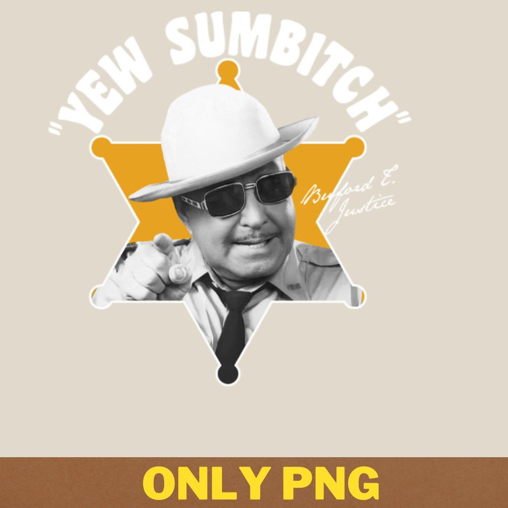 Action Adventure Buford T Justice PNG, Adventure Movies PNG, 80s Movies Digital Png Files.jpg