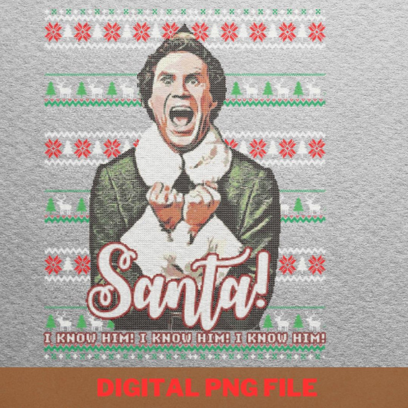 Buddy The Elf Christmas Sugar Plums PNG, Elf Christmas PNG, Elf Movie Digital Png Files.jpg