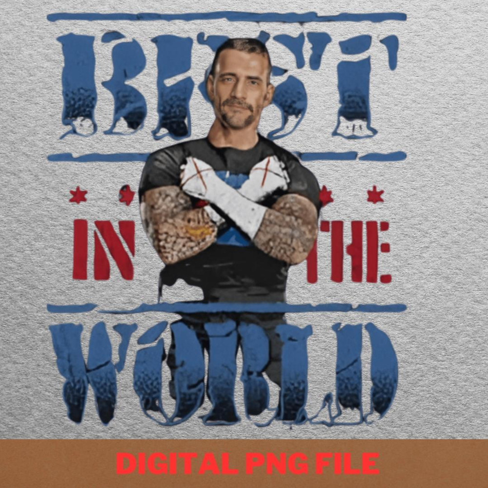 Cm Punk Bold PNG, Wwe Raw PNG, Wwe Smackdown Digital Png Files.jpg