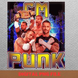 cm punk warrior png, wwe raw png, wwe smackdown digital png files