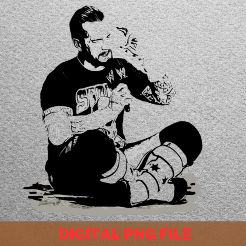 Cm Punk Authentic PNG, Wwe Raw PNG, Wwe Smackdown Digital Png Files.jpg