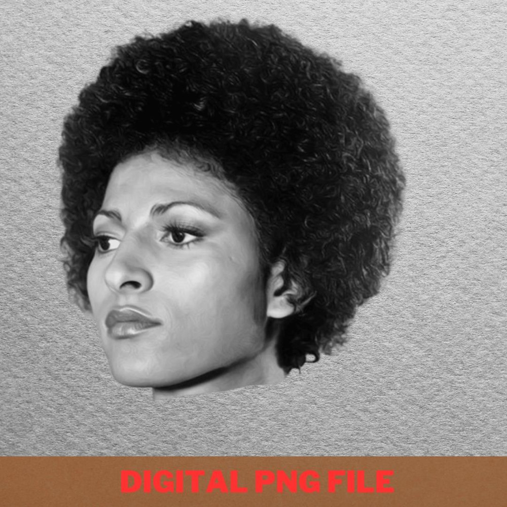 Blaxploitation Powerful Artistry PNG, Black Power PNG, Black History Digital Png Files.jpg