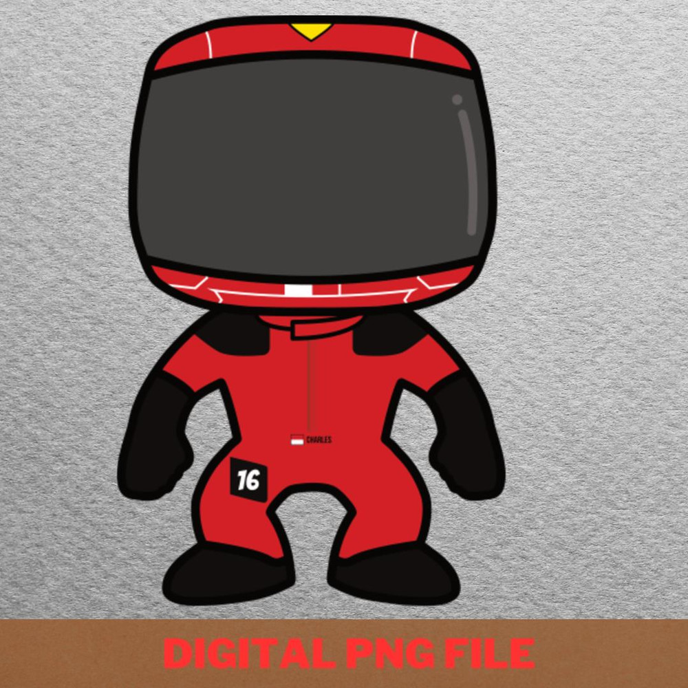 Charles Leclerc - Ferrari F1 Spirit PNG, Ferrari F1 PNG, F1 Racing Digital Png Files.jpg