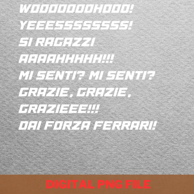 Dai Forza Ferrari - Ferrari F1 Heritage PNG, Ferrari F1 PNG, F1 Racing Digital Png Files.jpg