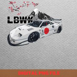 f40 liberty walk - ferrari f1 red png, ferrari f1 png, f1 racing digital png files