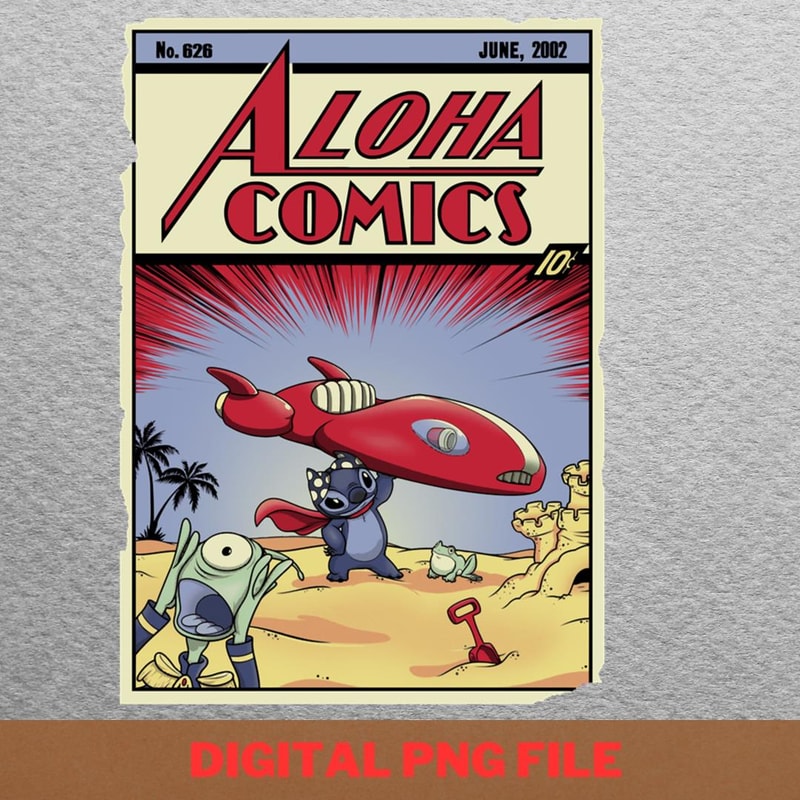 Stitch Beach Joy PNG, Stitch PNG, Lilo And Stitch Digital Png Files.jpg