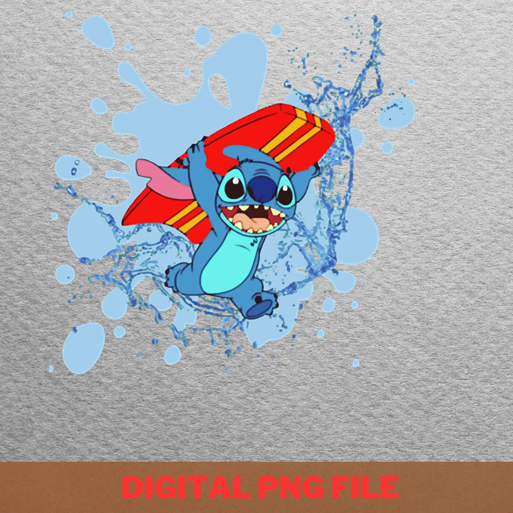 Stitch Tropical Love PNG, Stitch PNG, Lilo And Stitch Digital Png Files.jpg