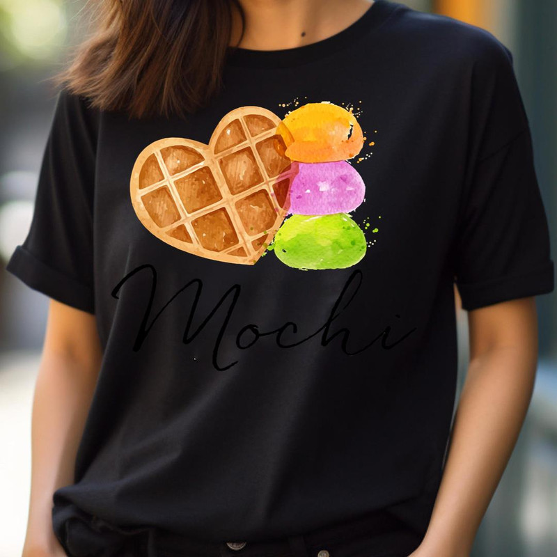 Waffles And Mochi Plate Desserts PNG, Waffles And Mochi PNG, Japanese Mochi Digital Png Files.jpg