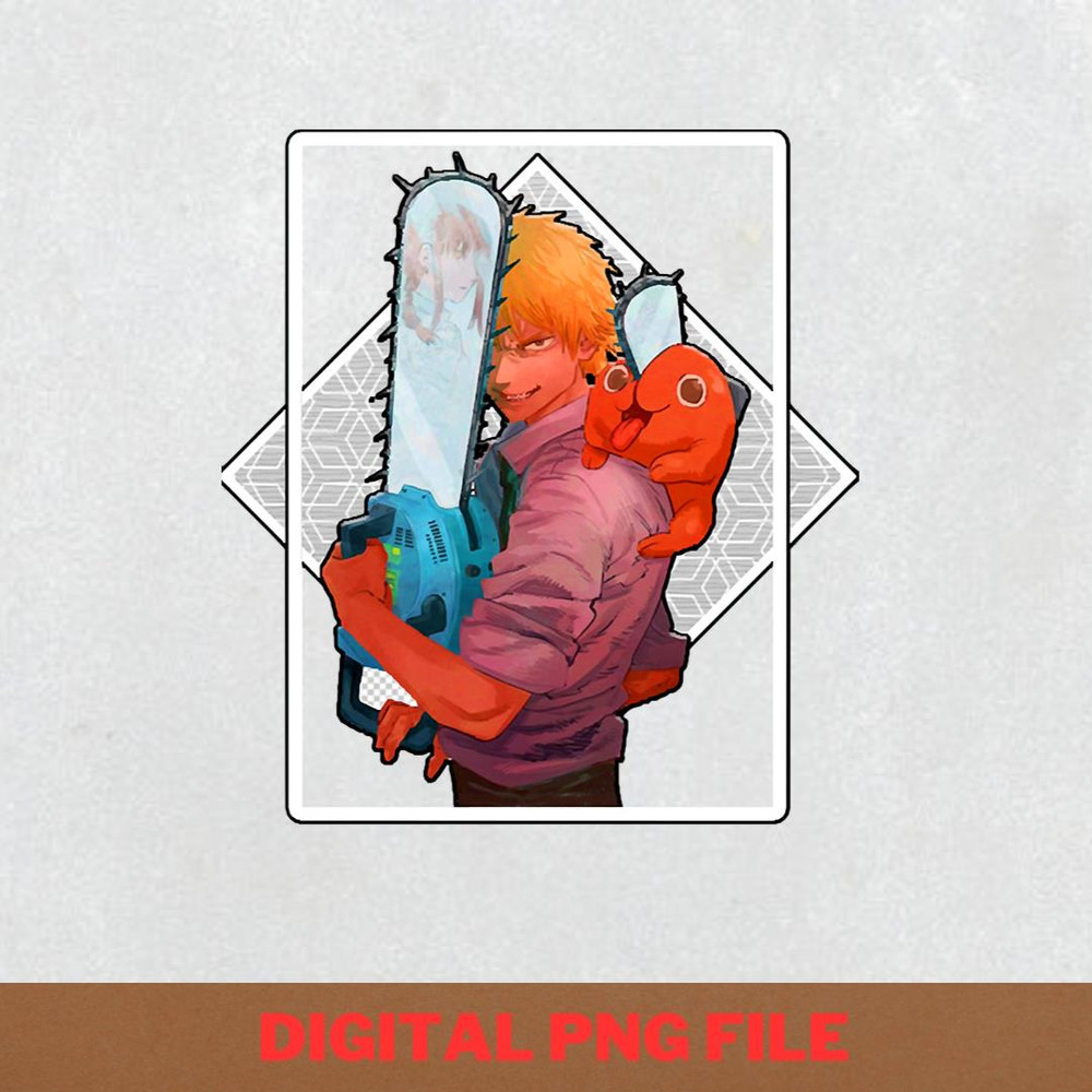 Chainsaw Man Demolishes PNG, Chainsaw Man PNG, Aki Hayakawa Digital Png Files.jpg