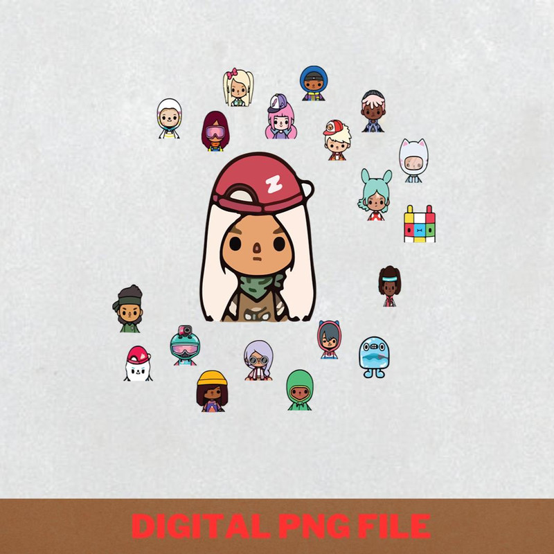 Toca Boca Exploration PNG, Toca Boca PNG, Toca Game Digital Png Files.jpg