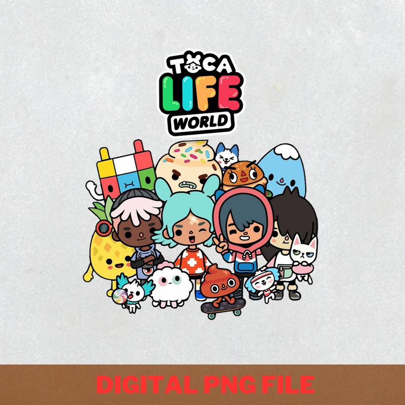 Toca Boca Dinosaurs PNG, Toca Boca PNG, Toca Game Digital Png Files.jpg