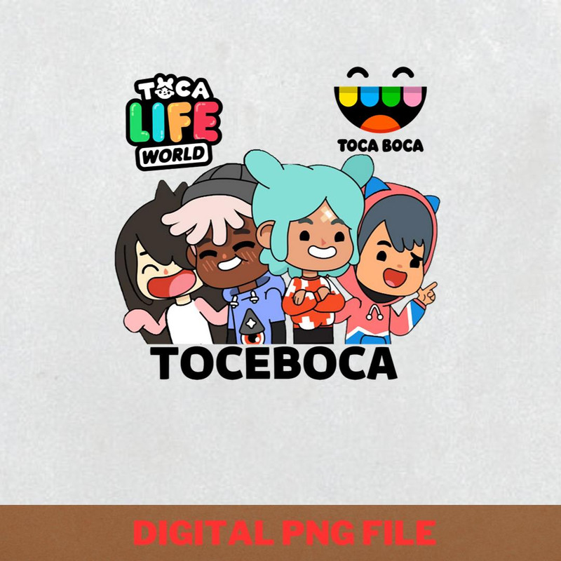 Toca Boca Vacation PNG, Toca Boca PNG, Toca Game Digital Png Files.jpg