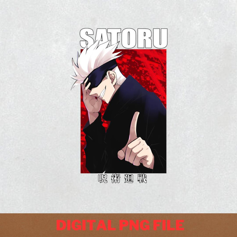 Gojo Jujutsu Kaisen Cursed Energy PNG, Gojo Satoru PNG, Jujutsu Kaisen Digital Png Files.jpg