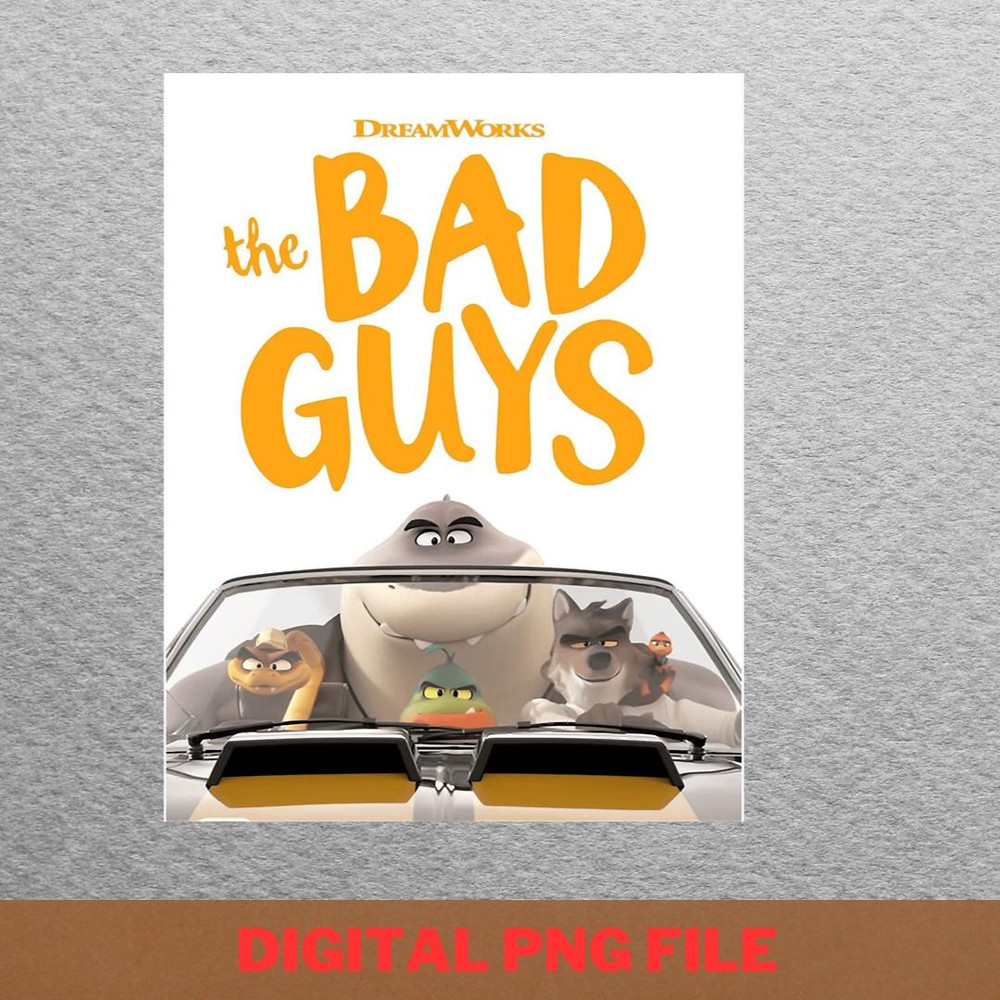 The Bad Guys Destiny PNG, The Bad Guys PNG, Cartoon Animals Digital Png Files.jpg