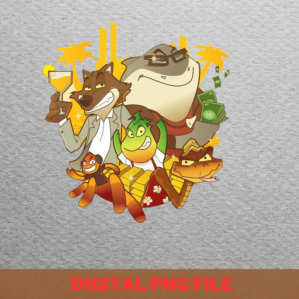 The Bad Guys Fears PNG, The Bad Guys PNG, Cartoon Animals Digital Png Files.jpg