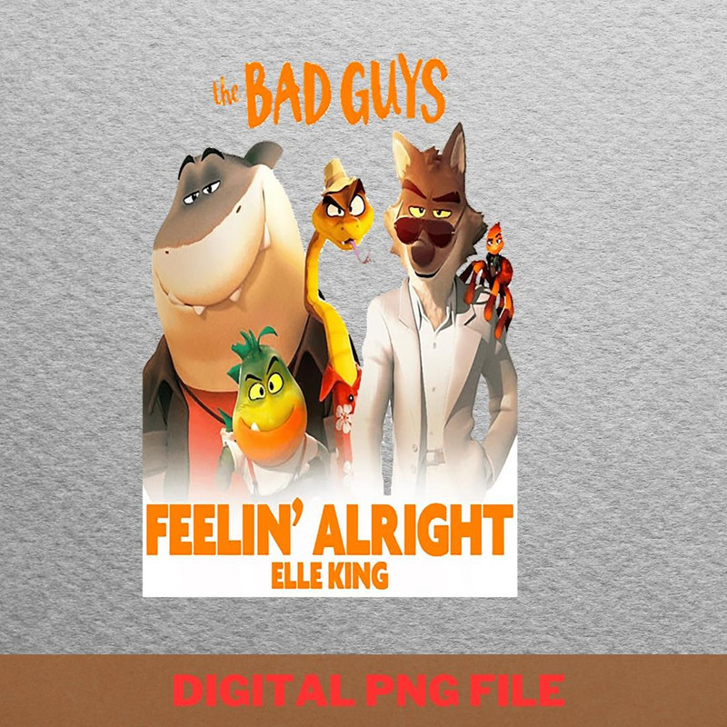 The Bad Guys Horizon PNG, The Bad Guys PNG, Cartoon Animals Digital Png Files.jpg