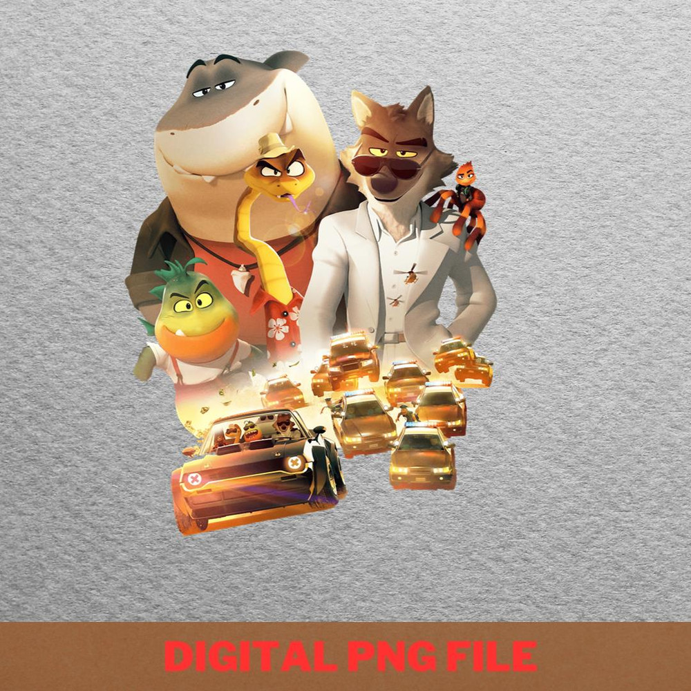 The Bad Guys Enigma PNG, The Bad Guys PNG, Cartoon Animals Digital Png Files.jpg