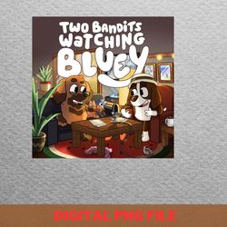 bluey adorable antics png, bluey png, bluey and bingo digital png files