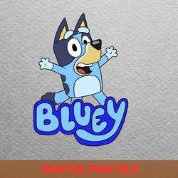 bluey happy tail wags png, bluey png, bluey and bingo digital png files