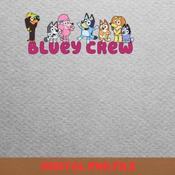 bluey tail wagging friendship png, bluey png, bluey and bingo digital png files