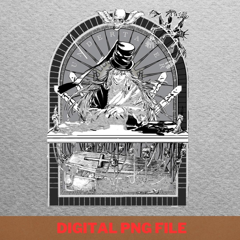 Undertaker Spectral Figure PNG, Undertaker PNG, Sugar Skull Digital Png Files.jpg