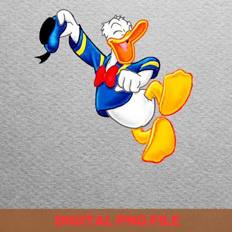 Donald Duck In French PNG, Duck Donald PNG, Huey Duck Digital Png.jpg