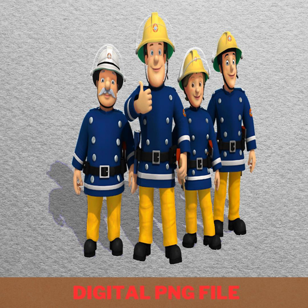 Fireman Sam Animal Saves PNG, Fireman Sam PNG, Kids Tv Show Digital Png Files.jpg