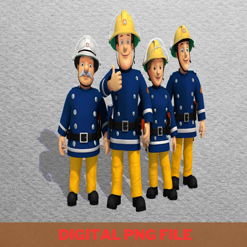 Fireman Sam Animal Saves PNG, Fireman Sam PNG, Kids Tv Show Digital Png Files.jpg
