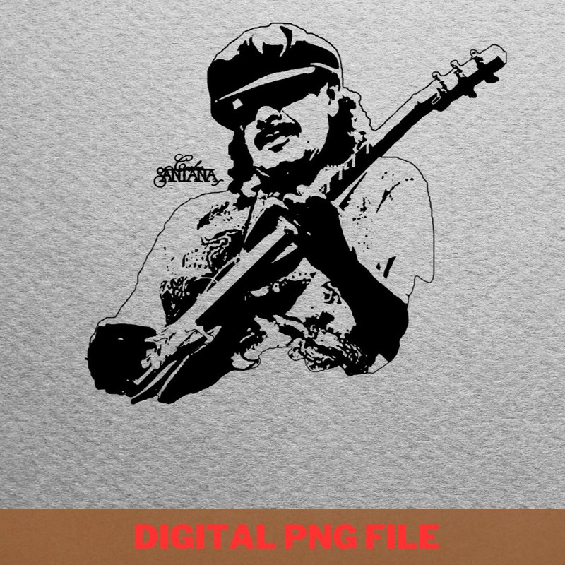 Carlos Santana Guitar Universe PNG, Carlos Santana PNG, Psychedelic Rock Digital Png Files.jpg