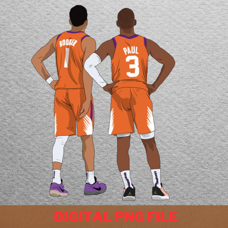 Devin Booker Chris Paul - Devin Booker Talent PNG, Devin Booker PNG, Basketball Digital Png Files.jpg
