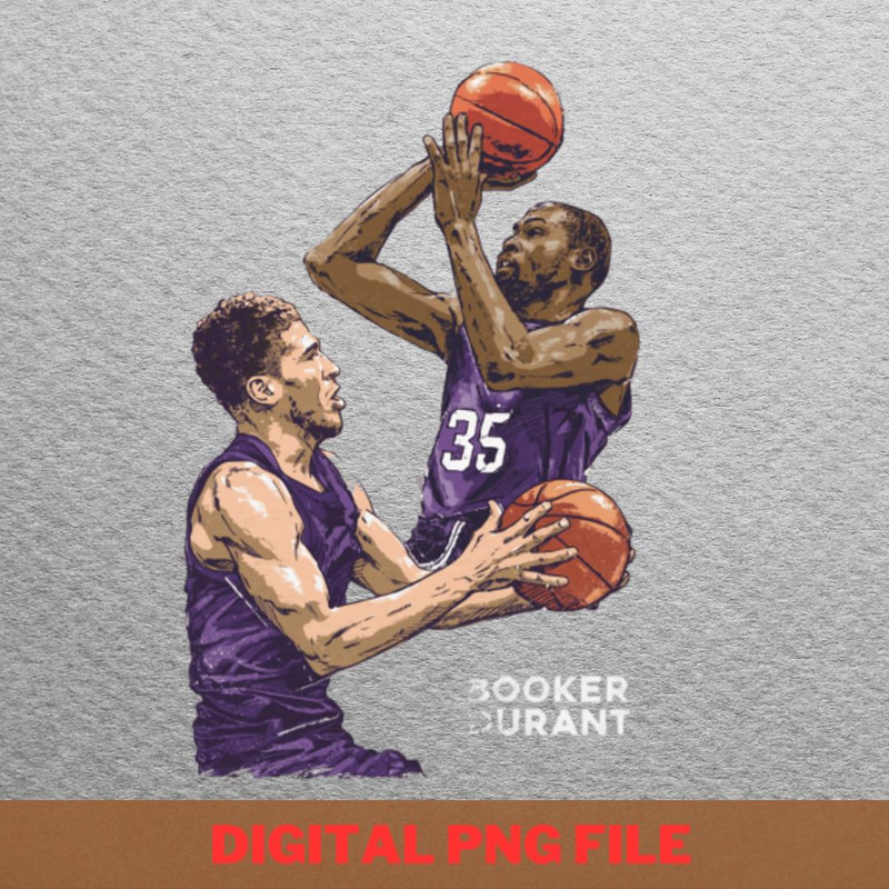 Devin Booker Kevin Durant - Devin Booker Team PNG, Devin Booker PNG, Basketball Digital Png Files.jpg
