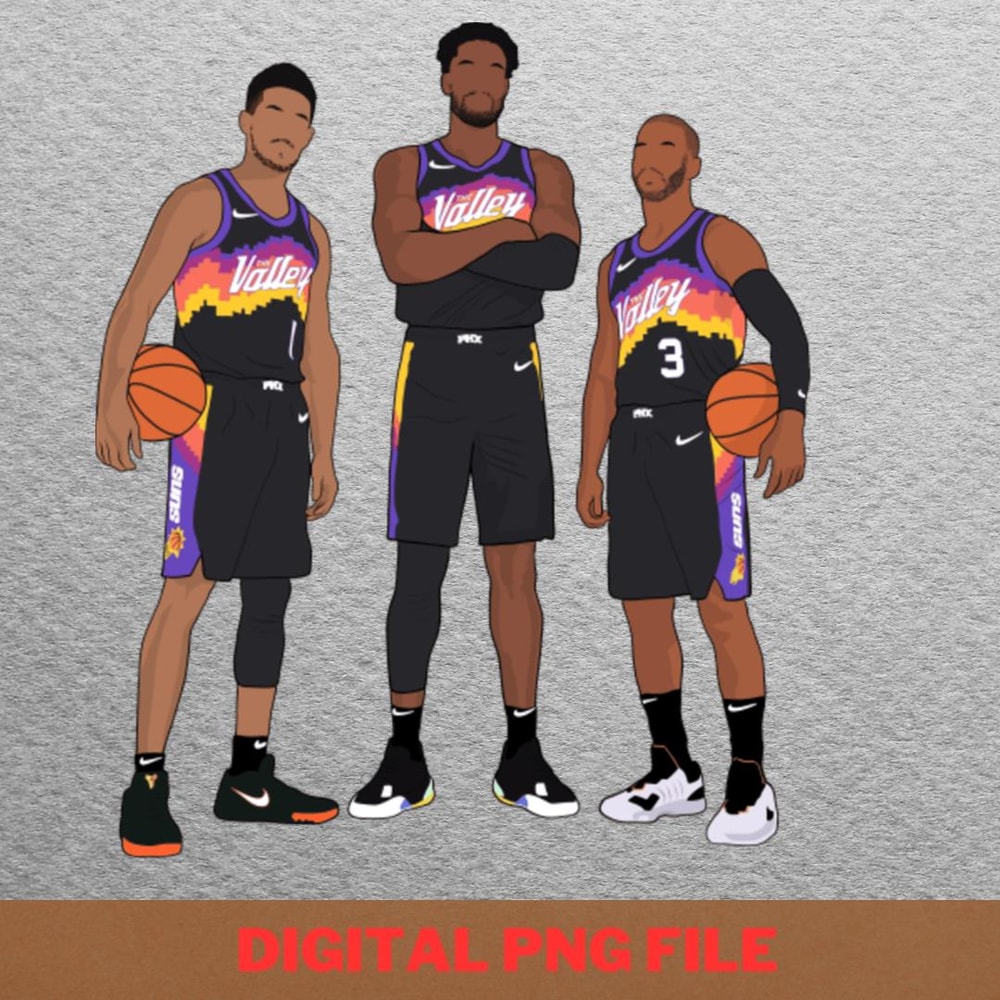 Phoenix Basketball Big 3 - Devin Booker Expertise PNG, Devin Booker PNG, Basketball Digital Png Files.jpg