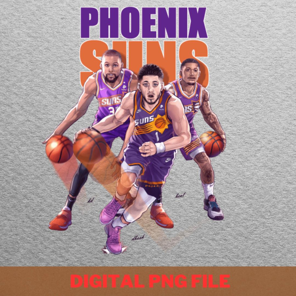 Phoenix Suns Trident - Devin Booker Relentless PNG, Devin Booker PNG, Basketball Digital Png Files.jpg