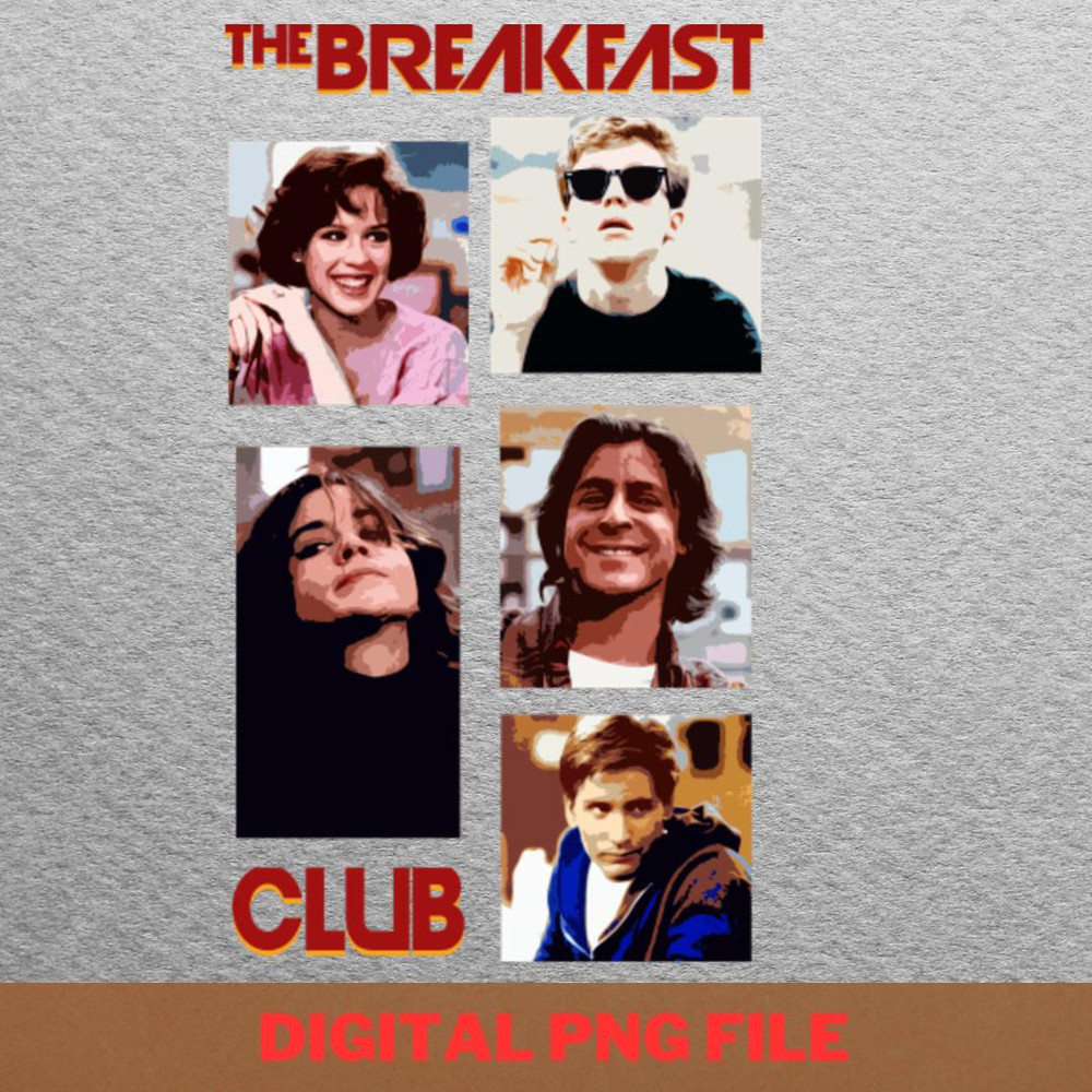 Breakfast Club Handclasps Unite PNG, Breakfast Club PNG, 80S Movies Digital Png Files.jpg