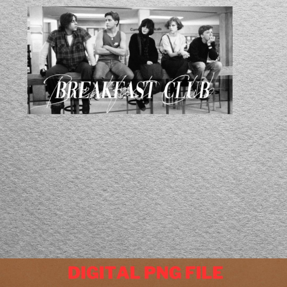 Breakfast Club Misfit Heroes PNG, Breakfast Club PNG, 80S Movies Digital Png Files.jpg