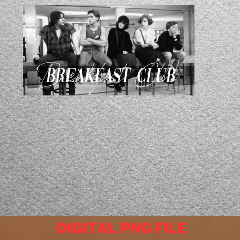 Breakfast Club Misfit Heroes PNG, Breakfast Club PNG, 80S Movies Digital Png Files.jpg