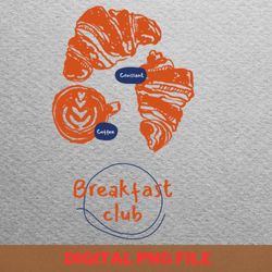 breakfast club retro vibe png, breakfast club png, 80s movies digital png files