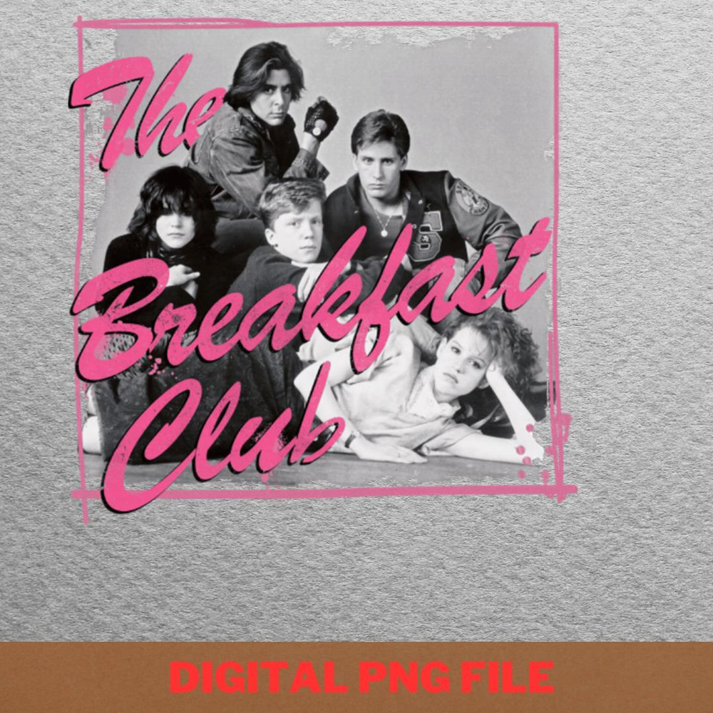 Breakfast Club Vintage Classics PNG, Breakfast Club PNG, 80S Movies Digital Png Files.jpg
