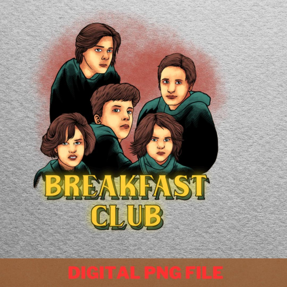 Breakfast Club Weekend Detention PNG, Breakfast Club PNG, 80S Movies Digital Png Files.jpg