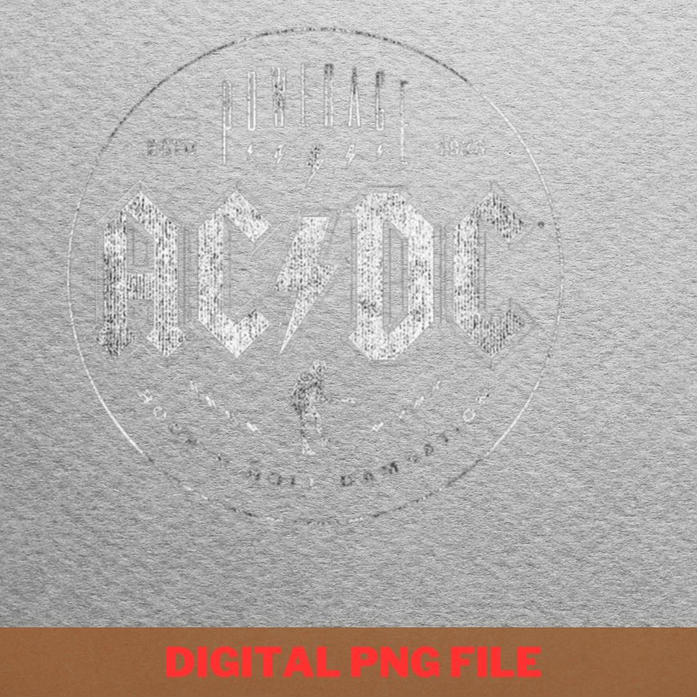 Acdc Classic Tunes PNG, Heavy Metal PNG, Highway To Hell Digital Png Files.jpg