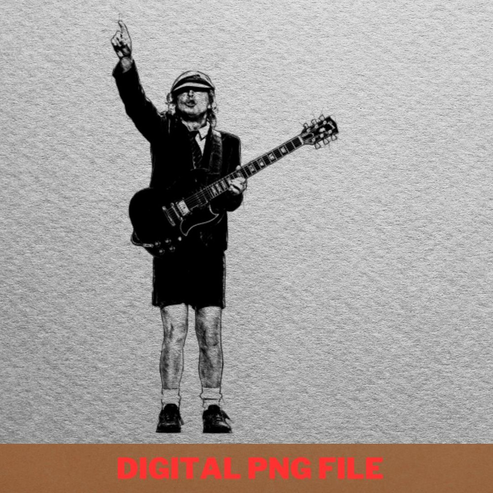 Acdc Guitar Magic PNG, Heavy Metal PNG, Highway To Hell Digital Png Files.jpg