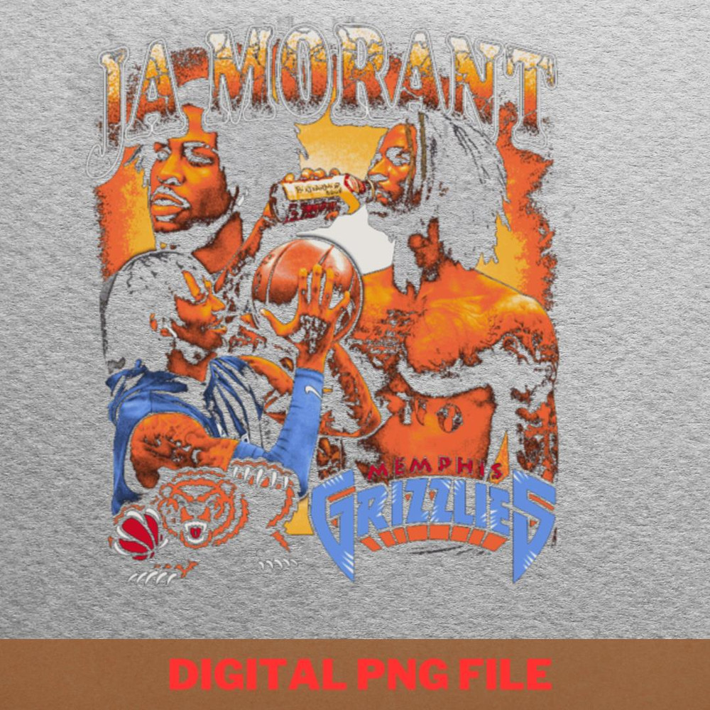 Ja Morant Athleticism PNG, Ja Morant PNG, Basketball Player Digital Png Files.jpg