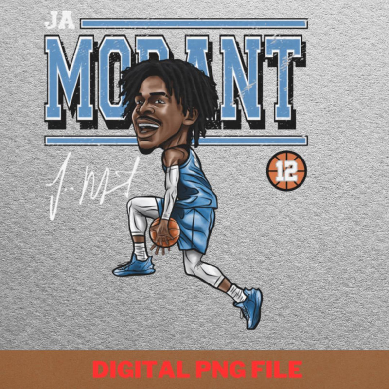 Ja Morant Basketball PNG, Ja Morant PNG, Basketball Player Digital Png Files.jpg