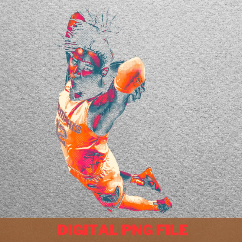 Ja Morant Courage PNG, Ja Morant PNG, Basketball Player Digital Png Files.jpg