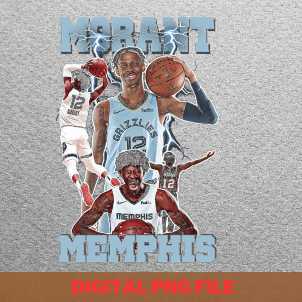 Ja Morant Goat PNG, Ja Morant PNG, Basketball Player Digital Png Files.jpg