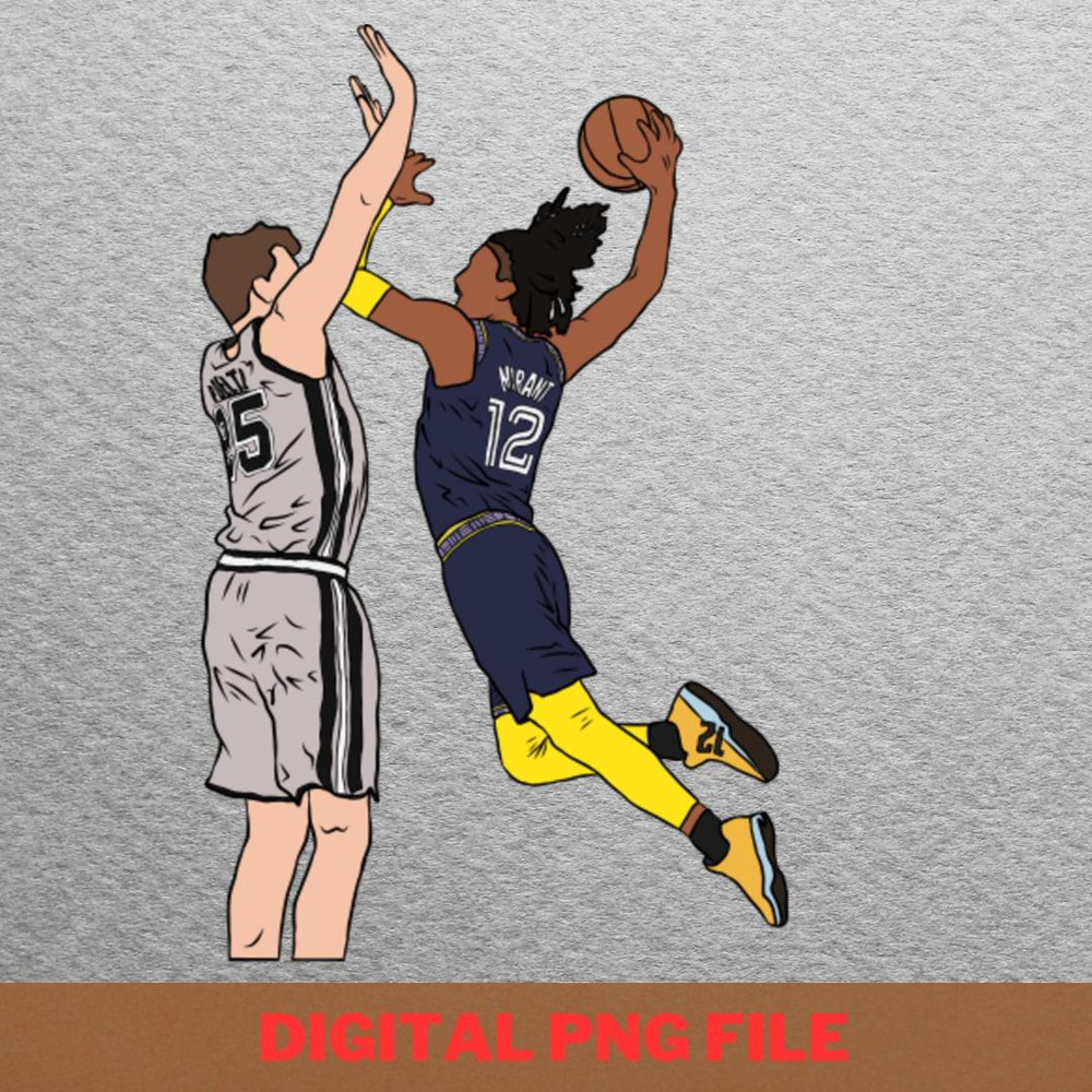 Ja Morant Leader PNG, Ja Morant PNG, Basketball Player Digital Png Files.jpg