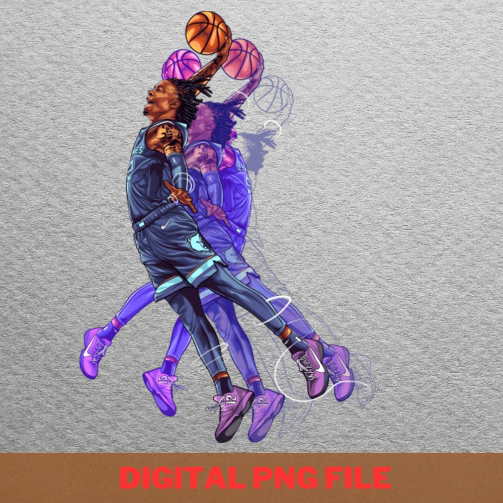 Ja Morant Magic PNG, Ja Morant PNG, Basketball Player Digital Png Files.jpg
